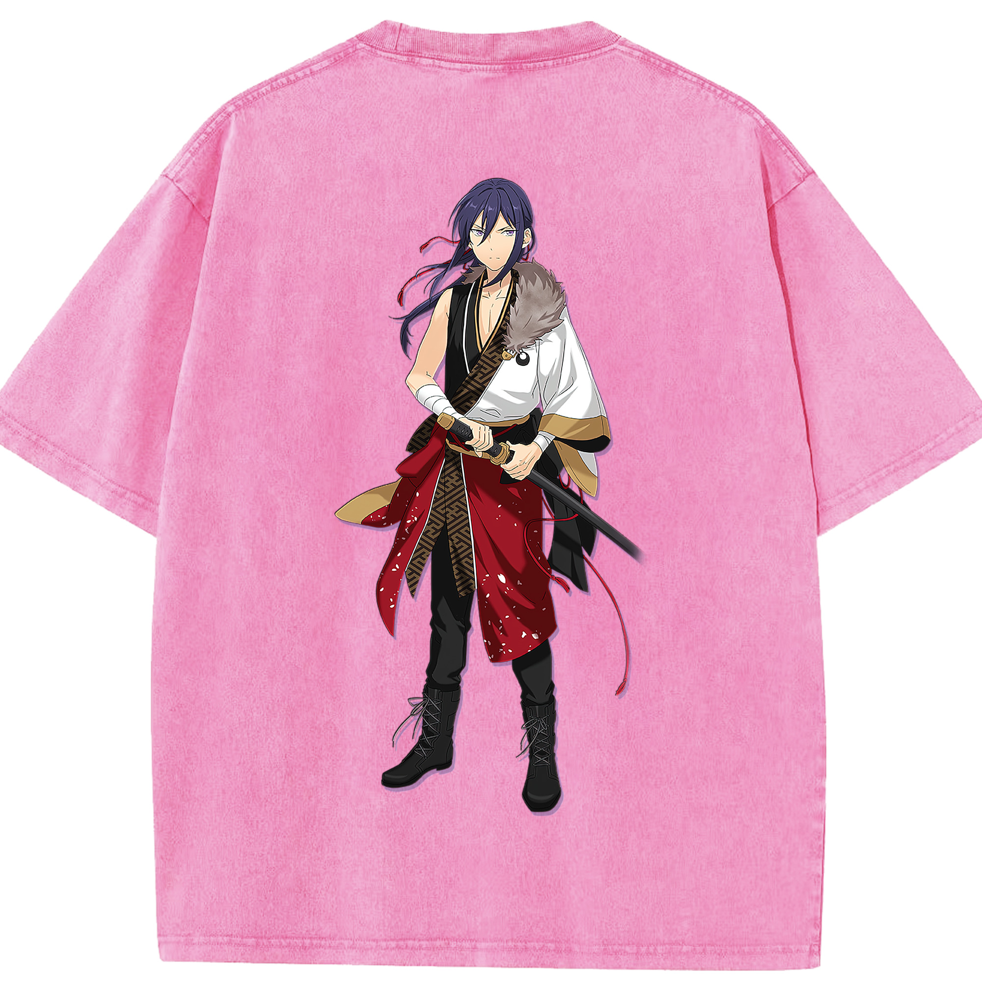 （画像用） あんさんぶるスターズ! Ensemble Stars 綿100% ヴィンテージ風 半袖Tシャツ（背面プリント）